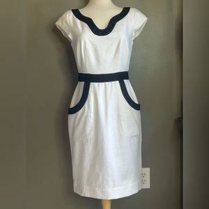 MaggyLondon | Size 6 100% Linen Sleeveless Sheath Dress